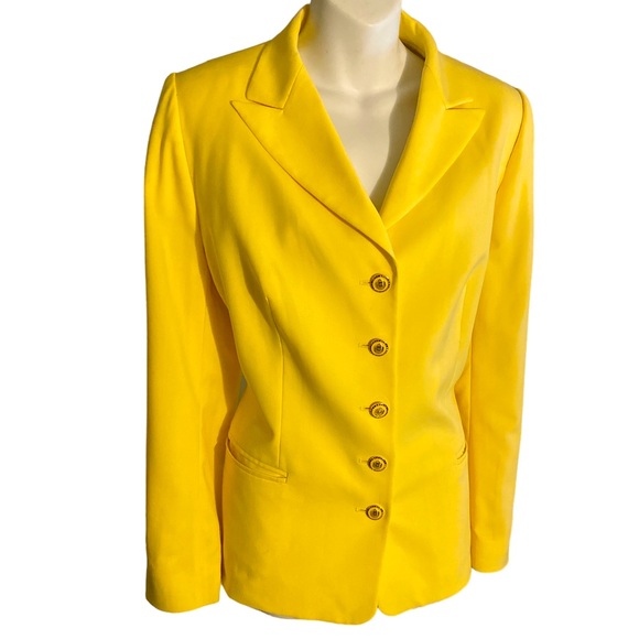 Escada Jackets & Blazers - Escada Yellow Blazer